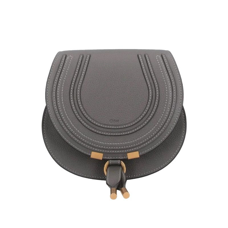🌸全新 100%正品保證 Chloe Small Marcie Saddle Crossbody Bag for Women in Elephant Grey | 預訂 請先查詢貨期 娉婷貿易公司 Exquisite Beauty Trading Company