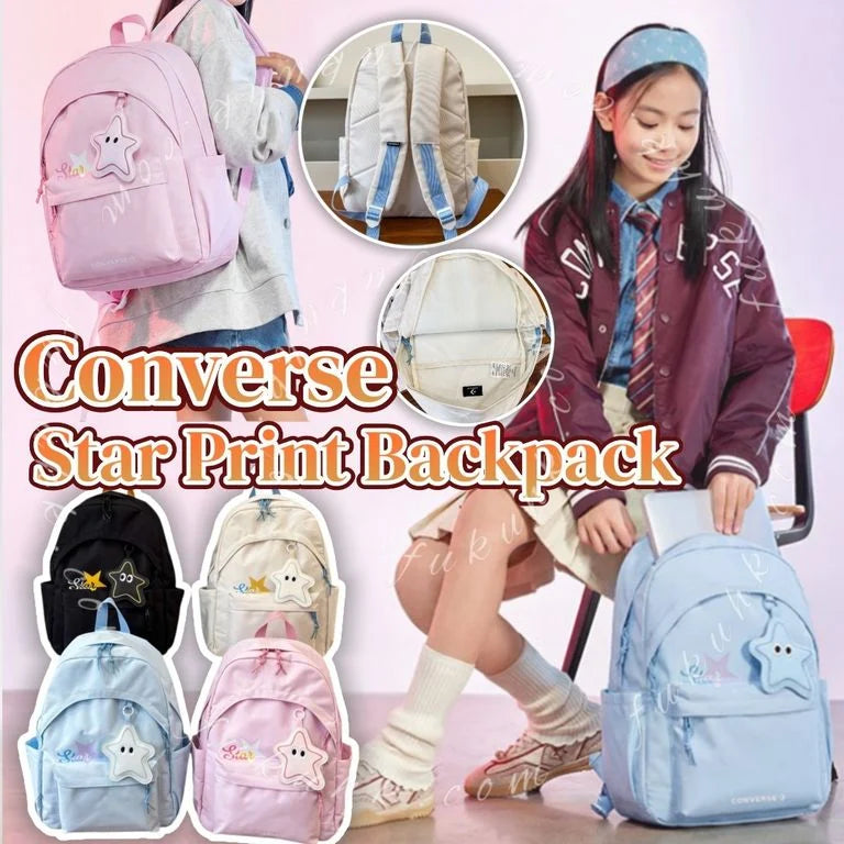 預訂 | Converse Star Print Backpack 大容量書包 | 截單後 4-6 星期到