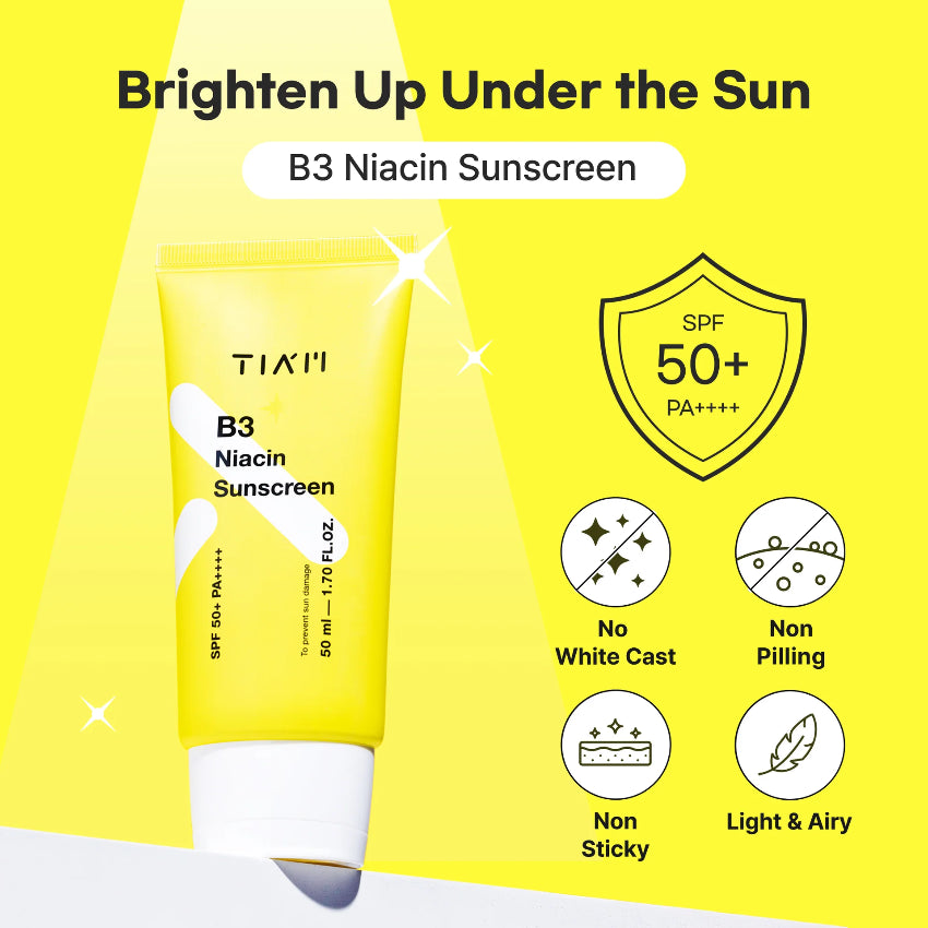 現貨🌸韓國 - TIA'M 維他命B3菸酸清爽水感防曬乳 SPF50+ PA++++50ml | 落單後約3-5個工作天寄出 娉婷貿易公司 Exquisite Beauty Trading Company