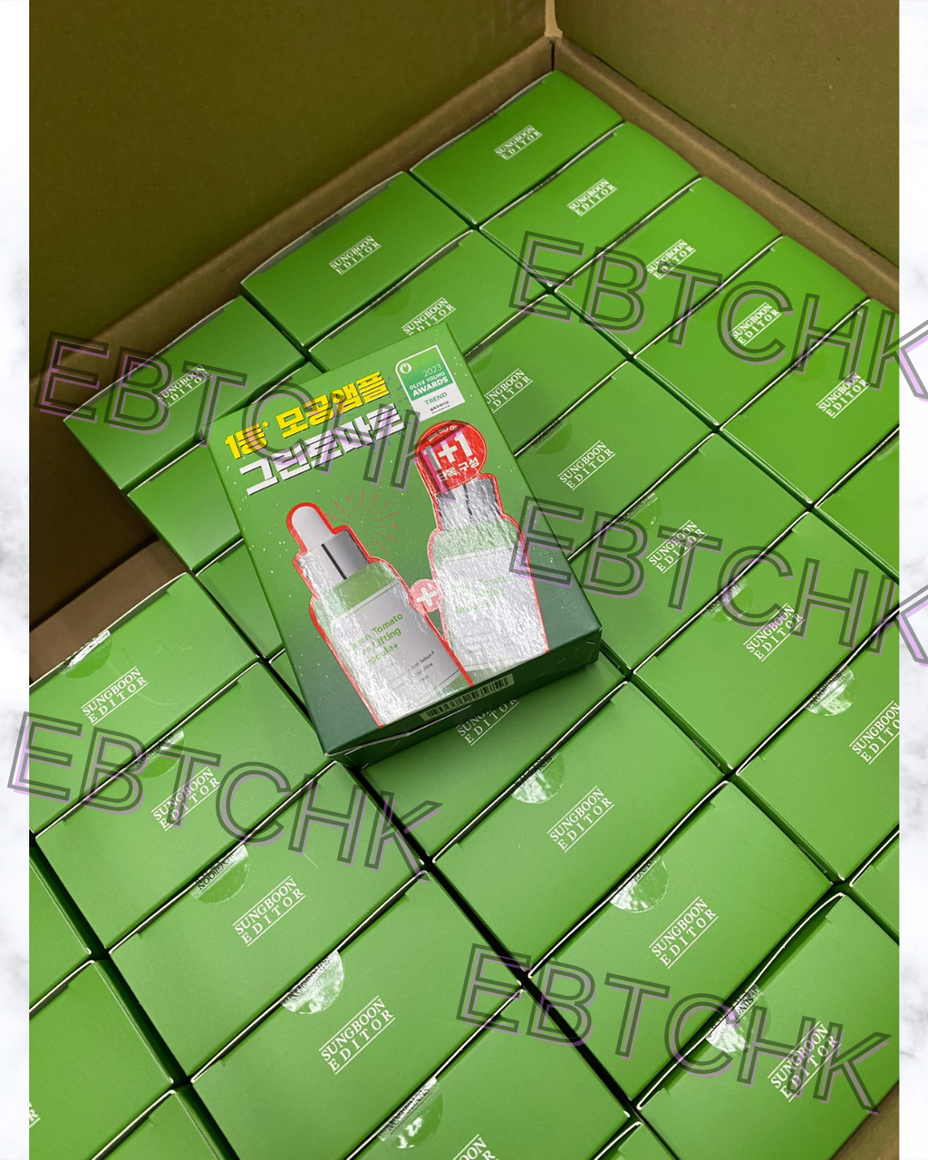 現貨🌸Sungboon Editor Green Tomato Pore Lifting Ampoule 30ml + 30ml綠蕃茄緊緻毛孔安瓶精華 30ml + 30ml ✅️ 買一送一優惠 | 落單後約3-5個工作天寄出 娉婷貿易公司 Exquisite Beauty Trading Company