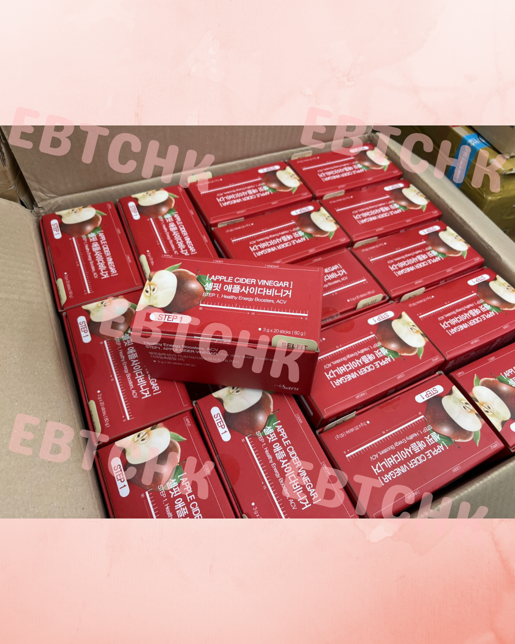 【24小時網站自助下單】現貨🌸韓國 Selfit 有機蘋果醋粉 60g（1盒20入）🍎 | 落單後約3-5個工作天寄出 娉婷貿易公司 Exquisite Beauty Trading Company