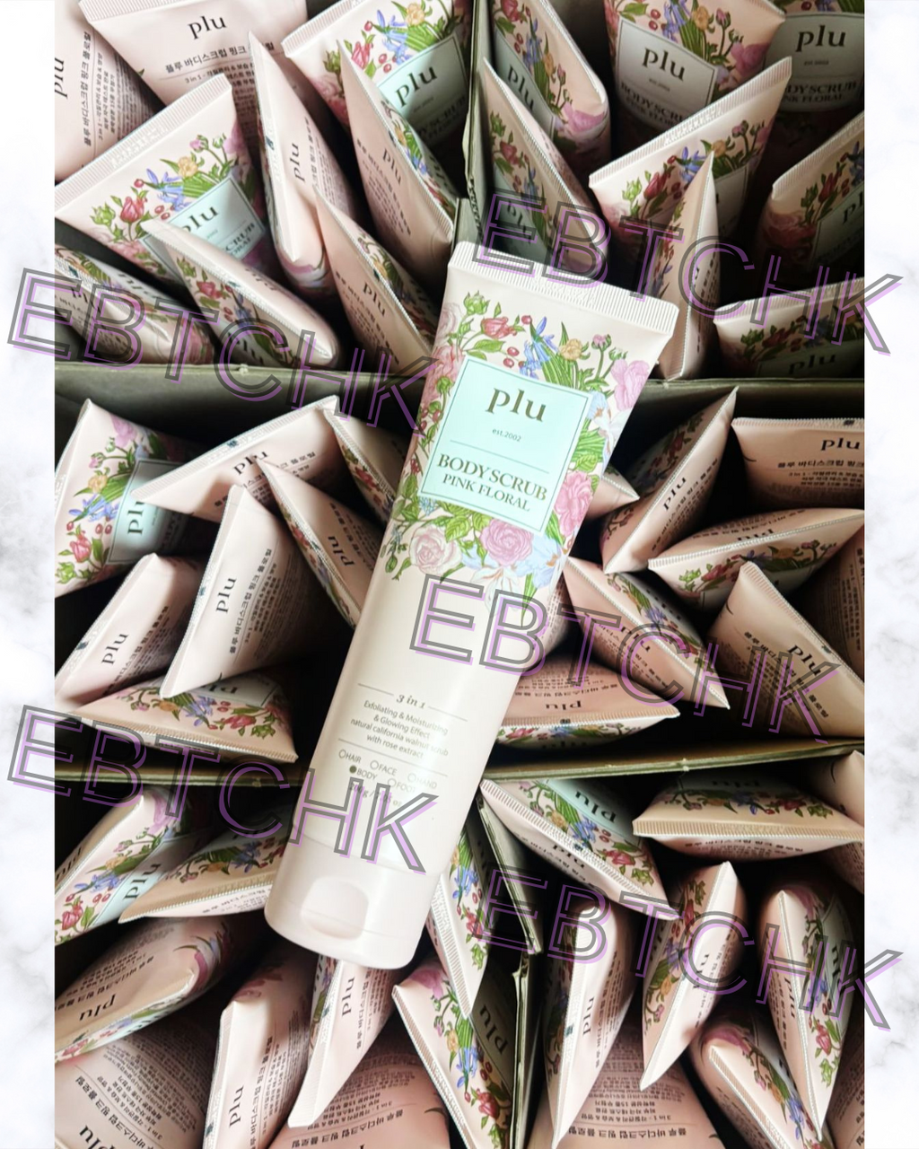 現貨🌸《限量版》New🌷PLU 粉紅花束盈亮身體磨砂膏 200g PLU Pink Flora Body Scrub | 落單後約3-5個工作天寄出 娉婷貿易公司 Exquisite Beauty Trading Company