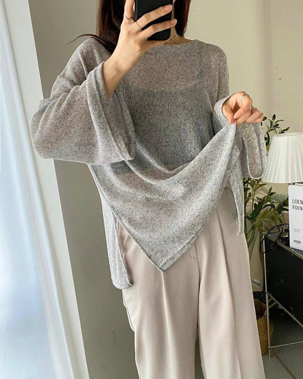 🌸韓國東大門2024FW🍁🍂See through oversize top  | 預訂約2-3星期（自行備註顏色） 娉婷貿易公司 Exquisite Beauty Trading Company