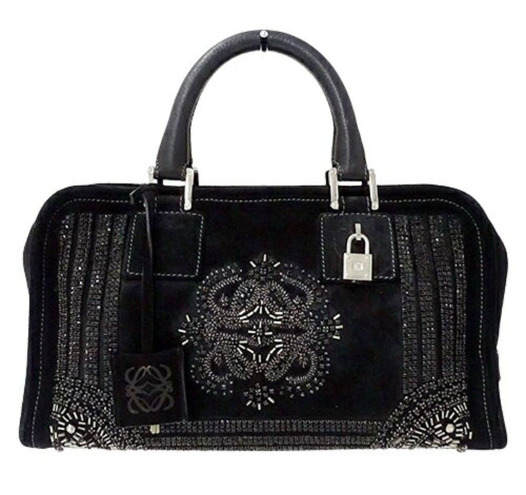🌸日本中古品代購 Loewe Amazona 麂皮刺繡 經典款 | 預訂約2-3星期(pm報價) 娉婷貿易公司 Exquisite Beauty Trading Company