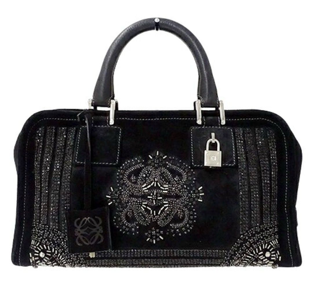 🌸日本中古品代購 Loewe Amazona 麂皮刺繡 經典款 | 預訂約2-3星期(pm報價) 娉婷貿易公司 Exquisite Beauty Trading Company