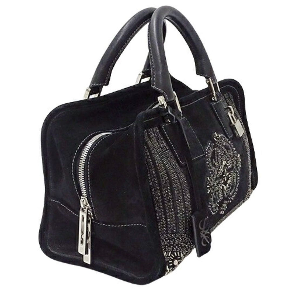 🌸日本中古品代購 Loewe Amazona 麂皮刺繡 經典款 | 預訂約2-3星期(pm報價) 娉婷貿易公司 Exquisite Beauty Trading Company