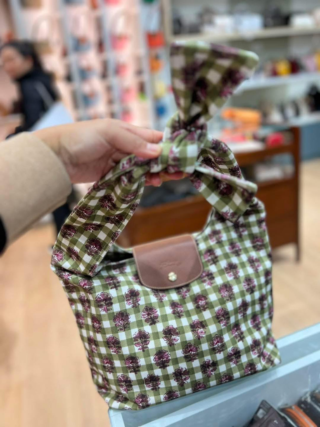 🌸法國代購 Longchamp NouveautéSac porté épaule M Le Pliage CollectionToile - Artichaut | 預訂 付款後起計一個月左右到港(PM報價) 娉婷貿易公司 Exquisite Beauty Trading Company