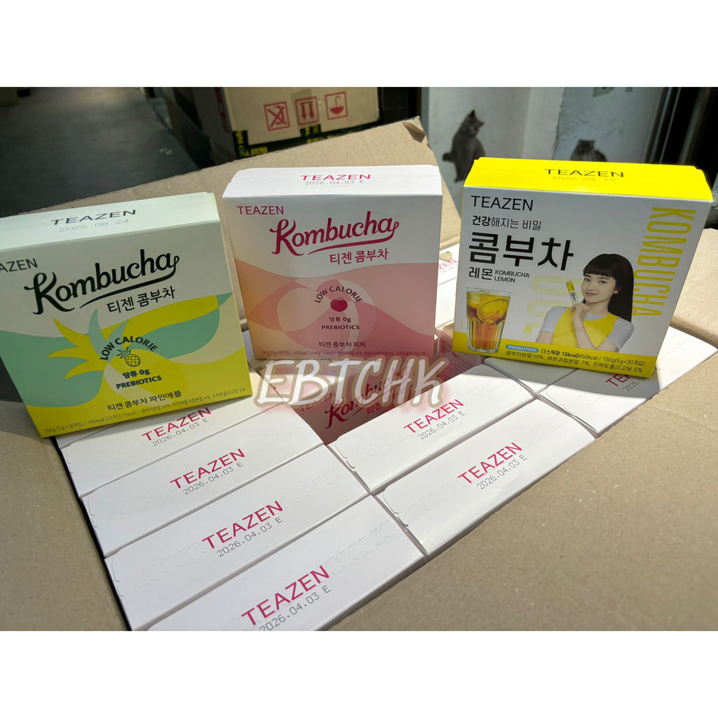 供應商現貨[水蜜桃/檸檬/菠蘿]🌸韓國 Teazen 瘦身乳酸菌康普茶 50g (5g x30包） | 預訂 落單後約3-5個工作天寄出 娉婷貿易公司 Exquisite Beauty Trading Company