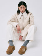 售完即止🌸韓國代購🇰🇷Mardi Mercredi CLASSIQUE WINTER PLATFORM MULE | 預訂約2-3星期 娉婷貿易公司 Exquisite Beauty Trading Company