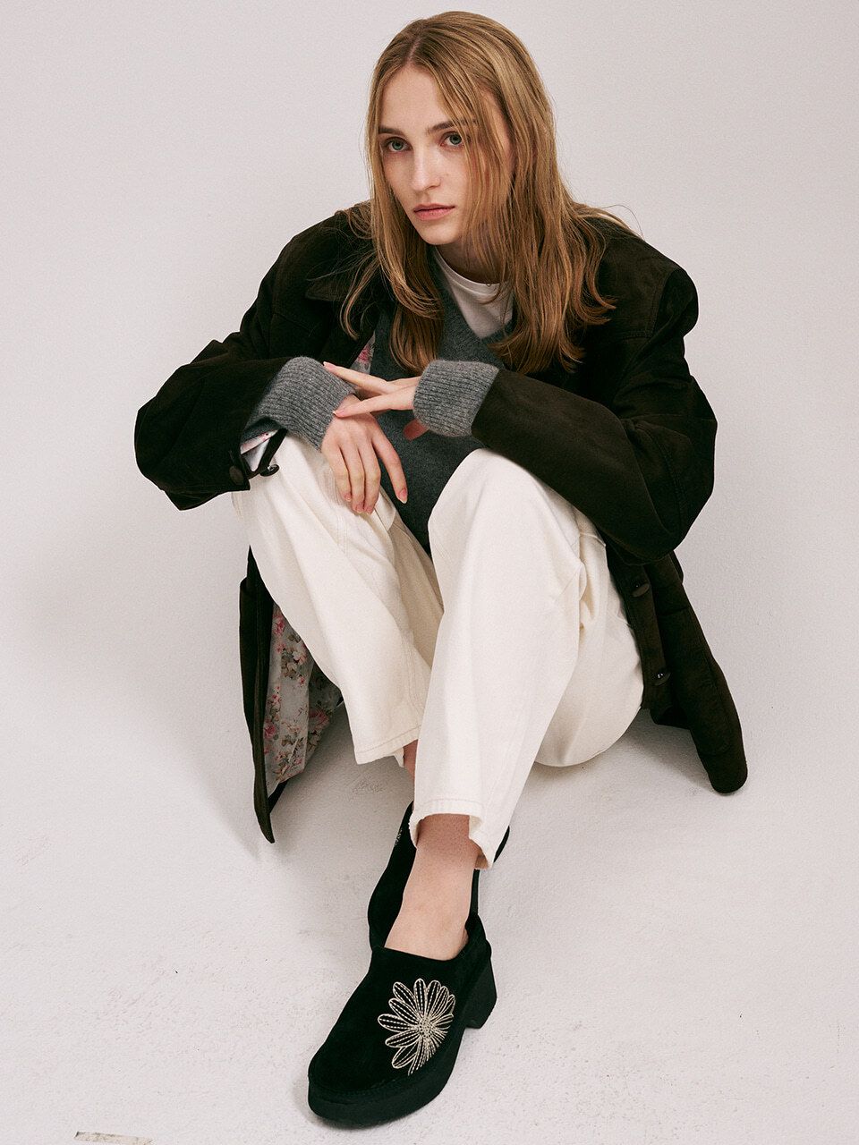 售完即止🌸韓國代購🇰🇷Mardi Mercredi CLASSIQUE WINTER PLATFORM MULE | 預訂約2-3星期 娉婷貿易公司 Exquisite Beauty Trading Company