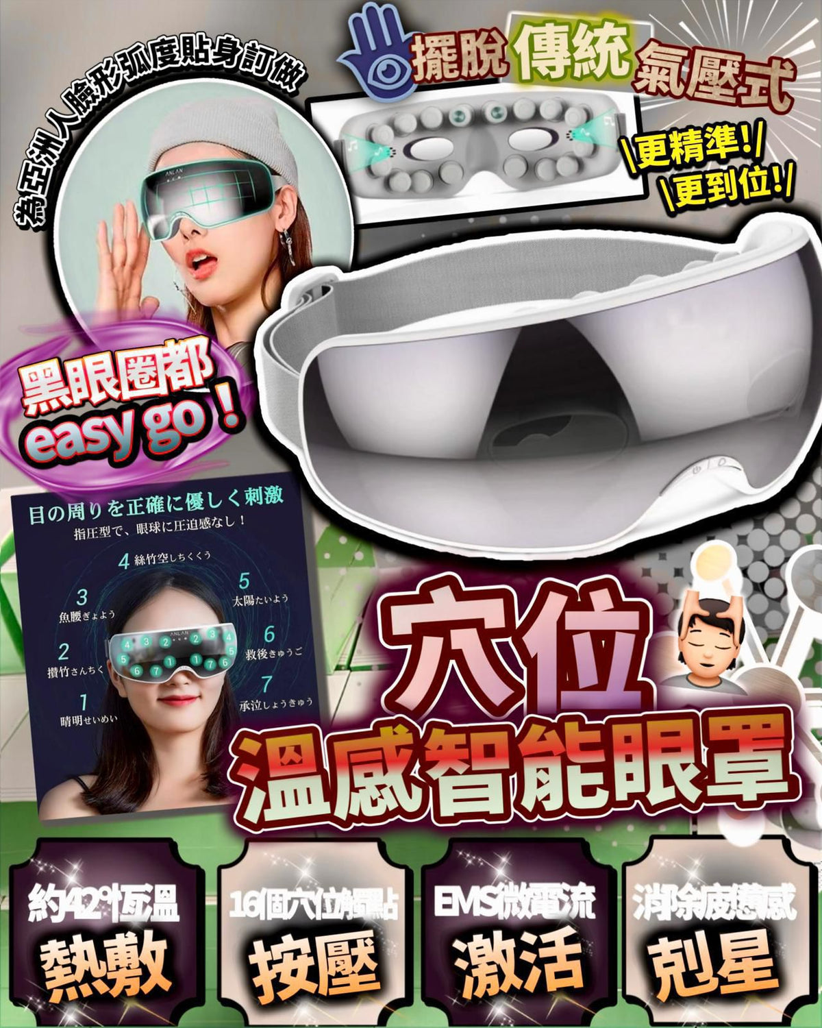 💫ANLAN穴位溫感眼罩💥聖誕優惠💥 | 預訂約1-2星期 娉婷貿易公司 Exquisite Beauty Trading Company