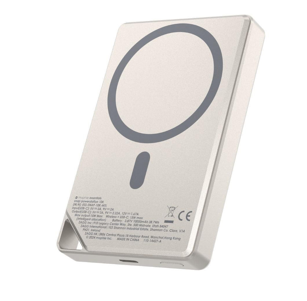 🌸香港行貨 兩年保養 Mophie Essentials Snap+ powerstation 金屬磁吸移動電源 10000 mAh (SKU: 401116530) | 預訂約2-3星期 娉婷貿易公司 Exquisite Beauty Trading Company
