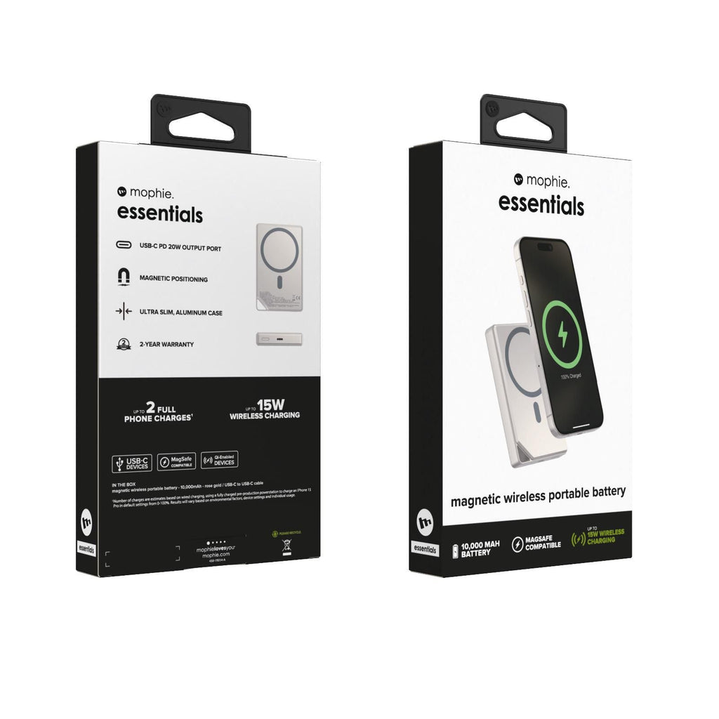 🌸香港行貨 兩年保養 Mophie Essentials Snap+ powerstation 金屬磁吸移動電源 10000 mAh (SKU: 401116530) | 預訂約2-3星期 娉婷貿易公司 Exquisite Beauty Trading Company