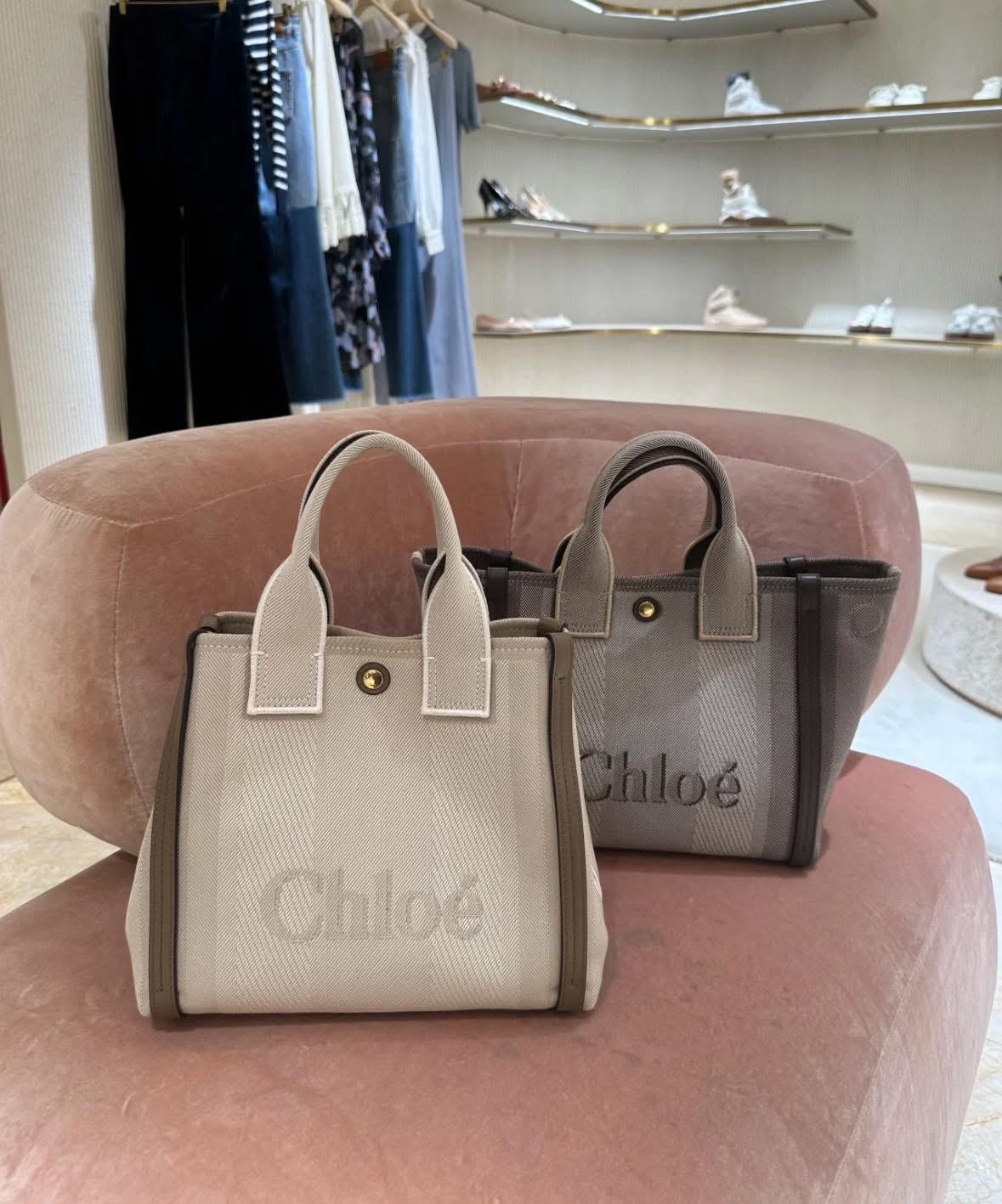 🌸法國代購 Small Chloé Carry tote bag in canvas | 預訂 付款後起計一個月左右到港(PM報價) 娉婷貿易公司 Exquisite Beauty Trading Company