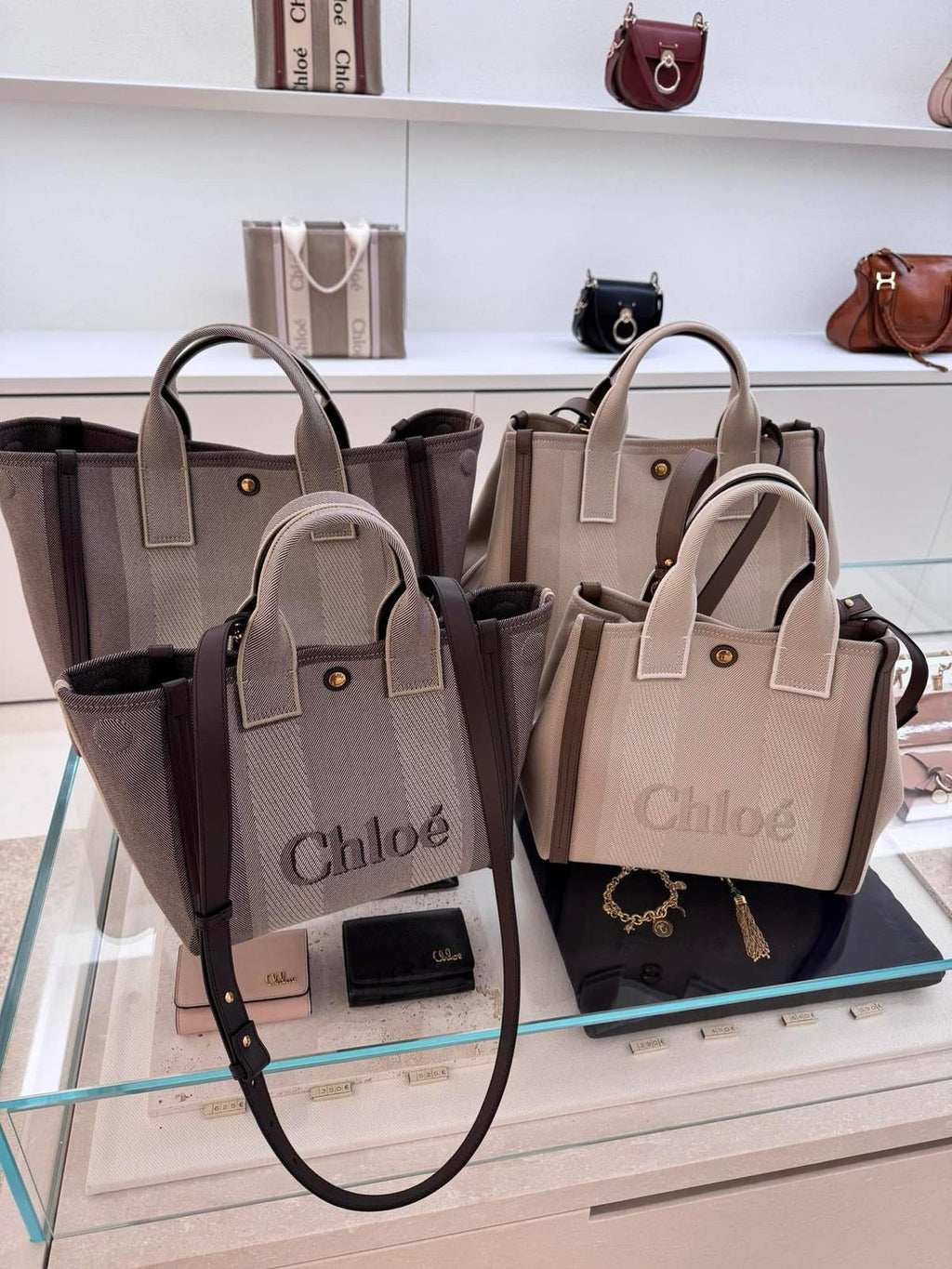 🌸法國代購 Small Chloé Carry tote bag in canvas | 預訂 付款後起計一個月左右到港(PM報價) 娉婷貿易公司 Exquisite Beauty Trading Company