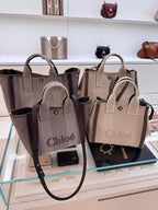 🌸法國代購 Small Chloé Carry tote bag in canvas | 預訂 付款後起計一個月左右到港(PM報價) 娉婷貿易公司 Exquisite Beauty Trading Company