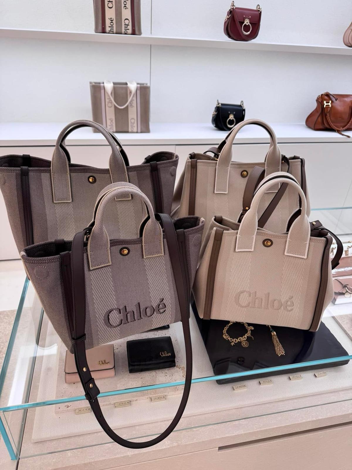🌸法國代購 Small Chloé Carry tote bag in canvas | 預訂 付款後起計一個月左右到港(PM報價) 娉婷貿易公司 Exquisite Beauty Trading Company
