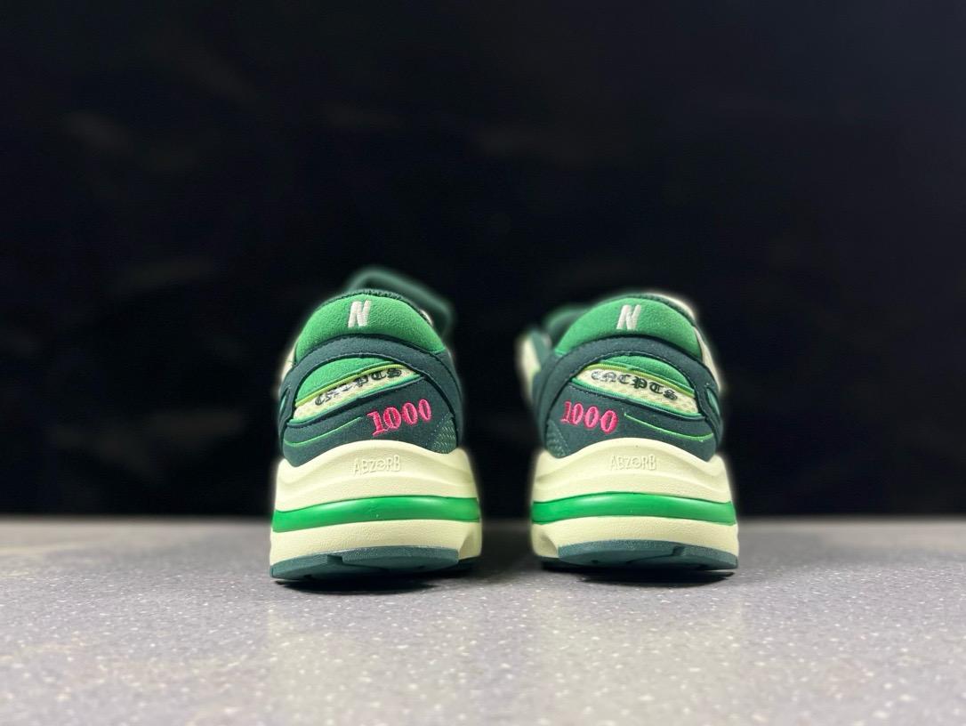 🌸New Balance 1000系列 復古 老爹風低幫休閒運動跑步鞋 M1000TI # 藍+綠+白 | 預訂約2-3星期(自行備註尺碼) 娉婷貿易公司 Exquisite Beauty Trading Company