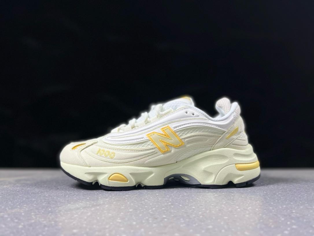 🌸New Balance 1000系列 復古 老爹風低幫休閒運動跑步鞋 M1000TI # 白+黃 | 預訂約2-3星期(自行備註尺碼) 娉婷貿易公司 Exquisite Beauty Trading Company