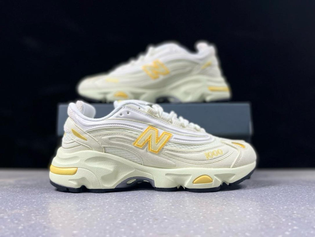 🌸New Balance 1000系列 復古 老爹風低幫休閒運動跑步鞋 M1000TI # 白+黃 | 預訂約2-3星期(自行備註尺碼) 娉婷貿易公司 Exquisite Beauty Trading Company