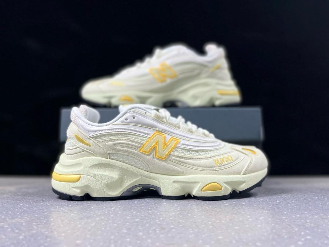 🌸New Balance 1000系列 復古 老爹風低幫休閒運動跑步鞋 M1000TI # 白+黃 | 預訂約2-3星期(自行備註尺碼) 娉婷貿易公司 Exquisite Beauty Trading Company