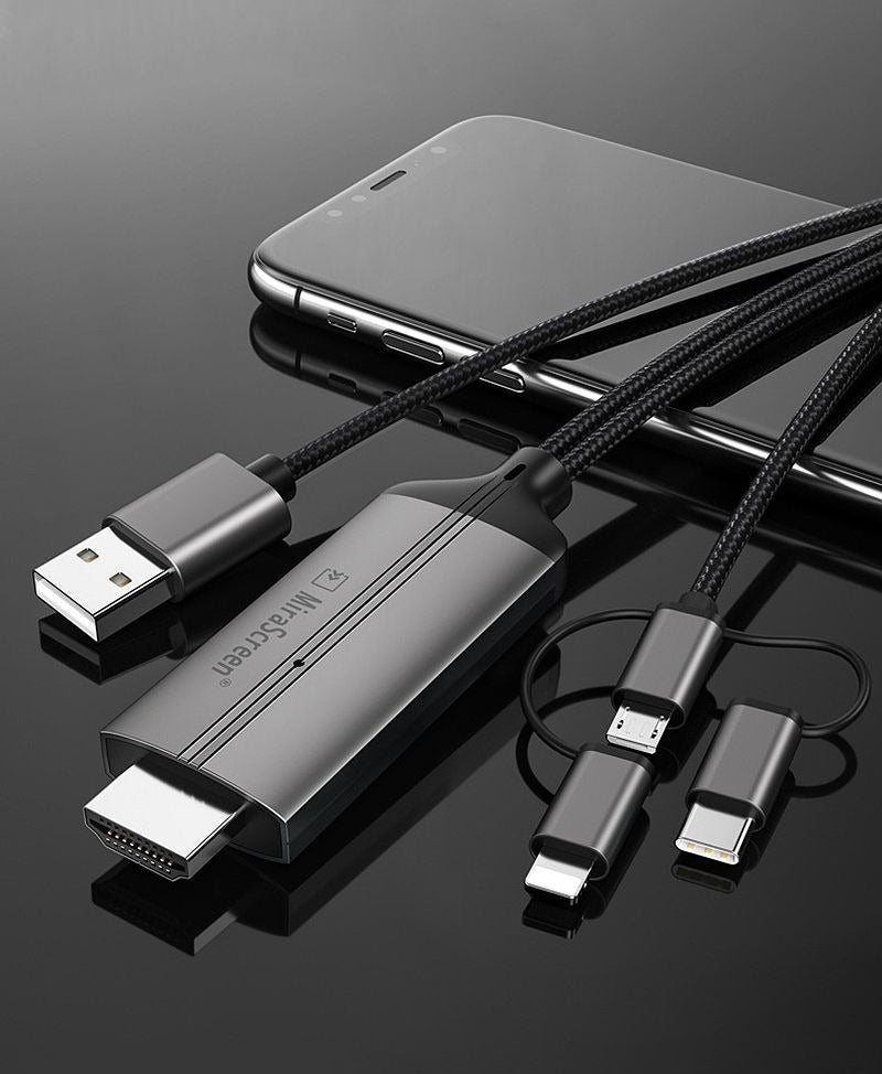 🌸MiraScreen LD36 📱🖥️ 三合一有線影像轉接器 手機平板上電視 一插即用 | 預訂約2-3星期 娉婷貿易公司 Exquisite Beauty Trading Company