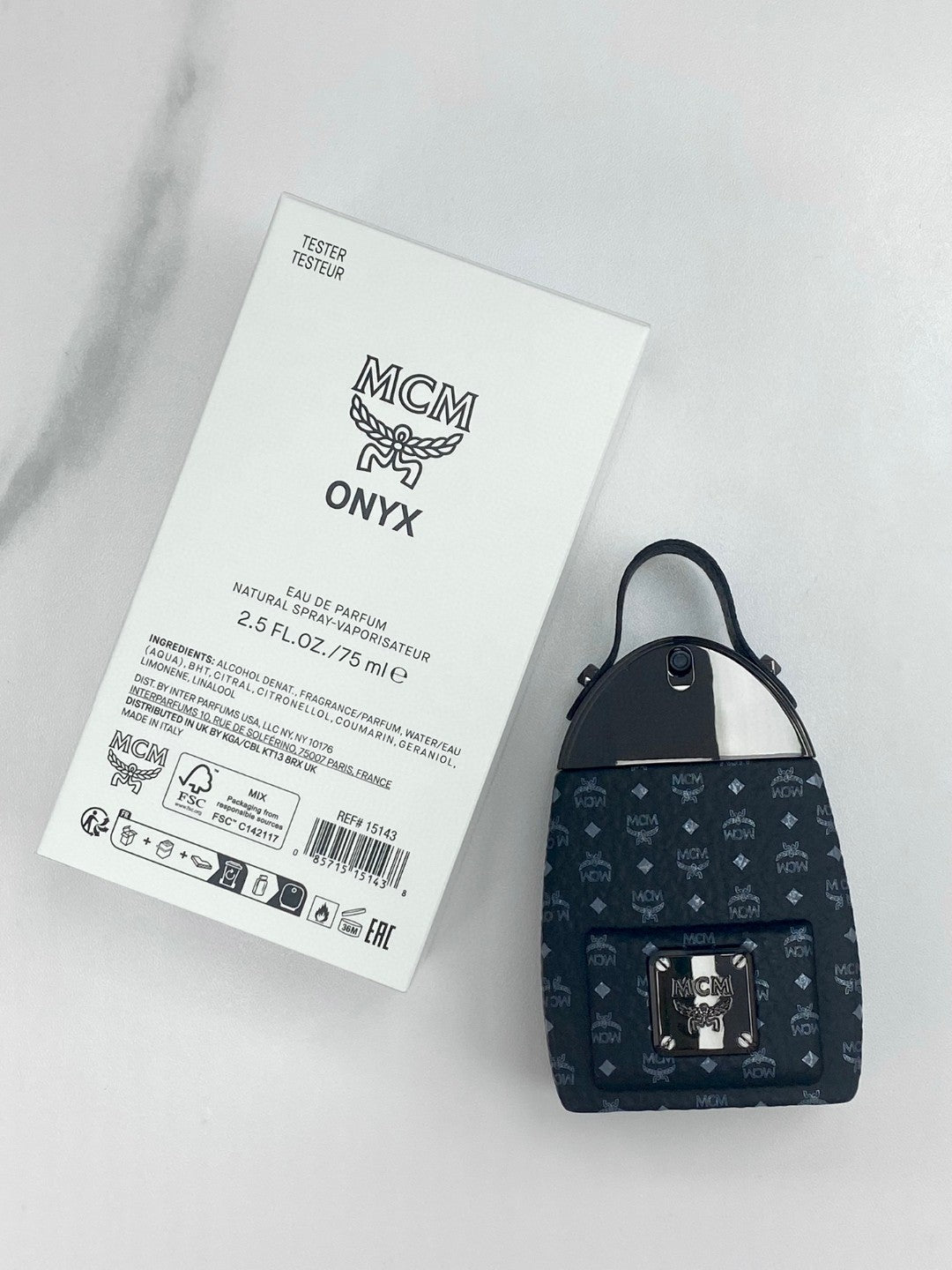 供應商現貨🌸免稅正品 MCM Onyx Eau De Parfum MCM黑曜揹包男士淡香精75ml🌟簡裝 | 預訂 逢星期一，三返倉執貨 其後約3-5個工作天寄出 娉婷貿易公司 Exquisite Beauty Trading Company