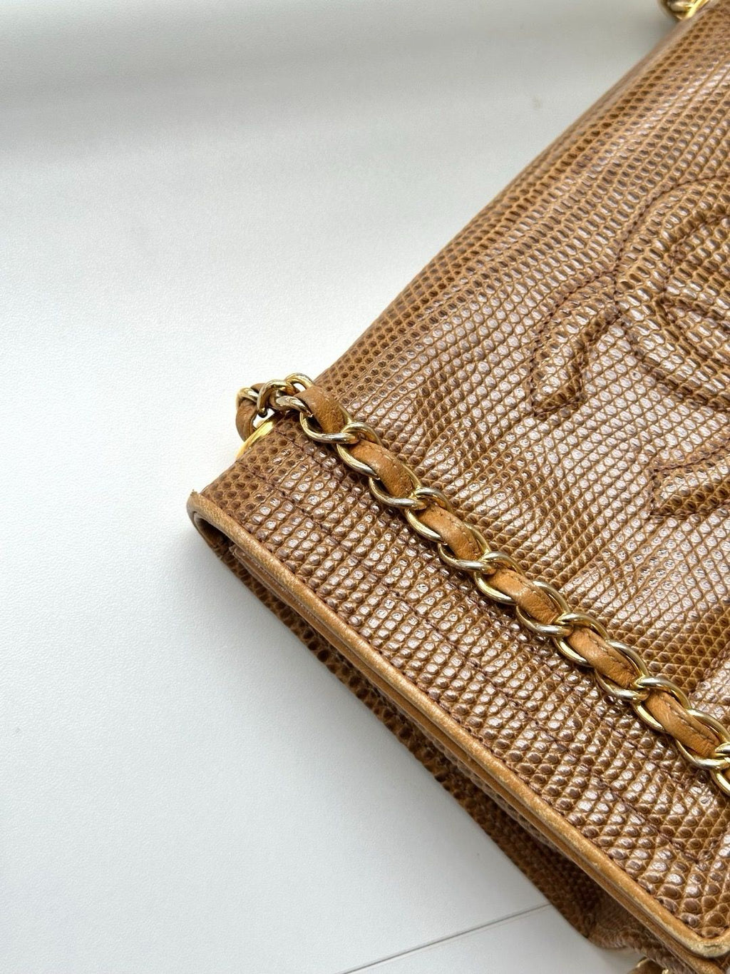 🌸日本中古品代購 Chanel香奈兒Lizard Leather蜥蜴皮Coco標志鏈條包斜挎包 | 預訂約2-3星期 娉婷貿易公司 Exquisite Beauty Trading Company