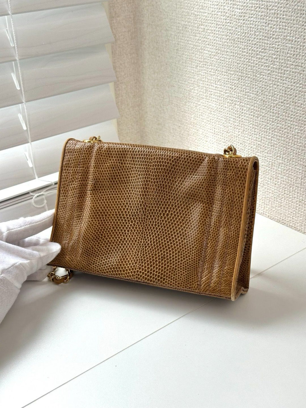 🌸日本中古品代購 Chanel香奈兒Lizard Leather蜥蜴皮Coco標志鏈條包斜挎包 | 預訂約2-3星期 娉婷貿易公司 Exquisite Beauty Trading Company