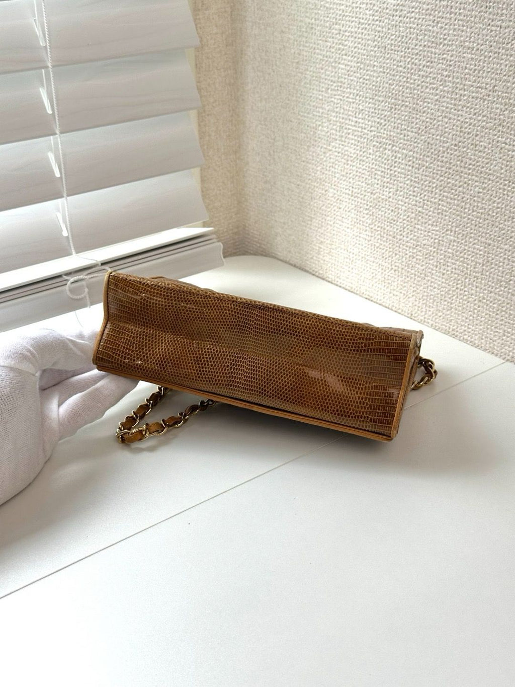 🌸日本中古品代購 Chanel香奈兒Lizard Leather蜥蜴皮Coco標志鏈條包斜挎包 | 預訂約2-3星期 娉婷貿易公司 Exquisite Beauty Trading Company