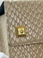 🌸日本中古品代購【稀有】VERSACE 范思哲化妝包壓紋皮革手提包 | 預訂約2-3星期 娉婷貿易公司 Exquisite Beauty Trading Company