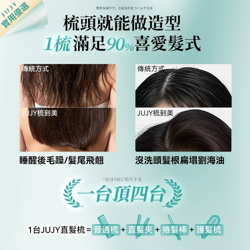 現貨🌸日本JUJY PlasmaCare護髮雙效等離子充插兩用速熱防燙百變造型無線直髮梳(GaN快充版) | 落單後約3-5個工作天寄出 娉婷貿易公司 Exquisite Beauty Trading Company