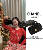 限量🌸CHANEL VIC年終超限定 黑金絲絨菱格圓筒保齡球包🌙💎 | 預訂約5-7星期 娉婷貿易公司 Exquisite Beauty Trading Company