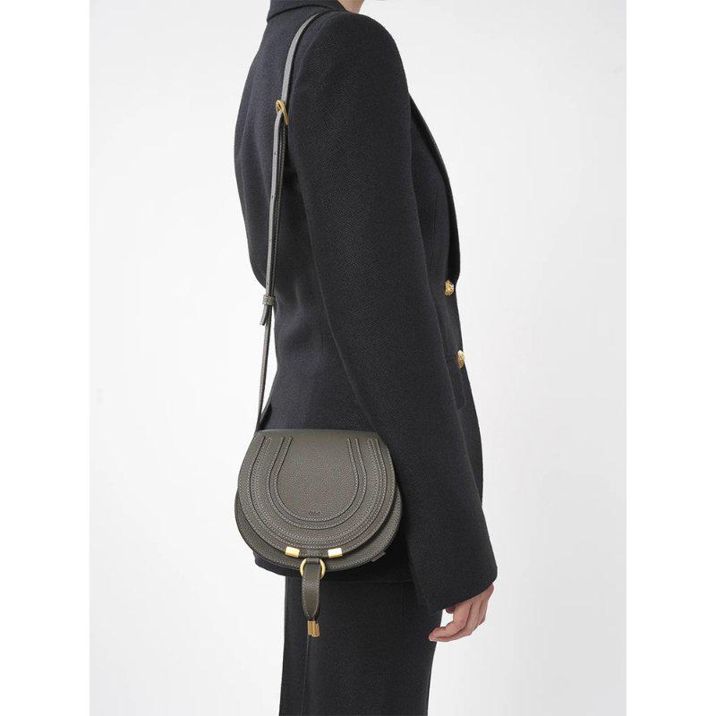 🌸全新 100%正品保證 Chloe Small Marcie Saddle Crossbody Bag for Women in Elephant Grey | 預訂 請先查詢貨期 娉婷貿易公司 Exquisite Beauty Trading Company