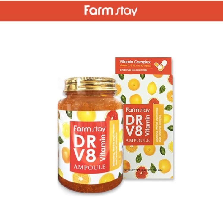 現貨🌸FARMSTAY DR.V8 VITAMIN 維生素安瓶 250ML | 落單後約3-5個工作天寄出 娉婷貿易公司 Exquisite Beauty Trading Company