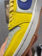 🌸AJ1倒勾Travis Scott x Air Jordan 1 ” Reverse Mocha “ AJ1喬1 TS 閃電 聯名倒鈎 低幫文化籃球鞋#黃+藍+白 | 預訂約3-4星期(自行備註尺寸) 娉婷貿易公司 Exquisite Beauty Trading Company