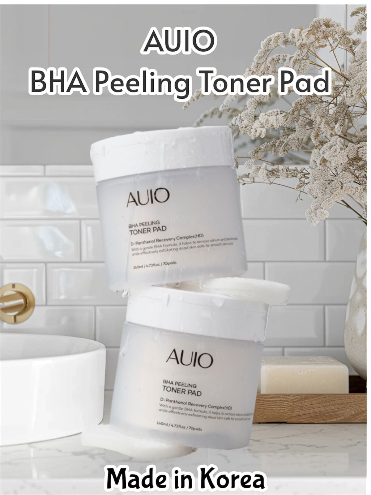 現貨🌸韓國🇰🇷AUIO BHA 去角質有機爽膚棉片 (70片）AUIO BHA Peeling Toner Pad | 落單後約3-5個工作天寄出 娉婷貿易公司 Exquisite Beauty Trading Company