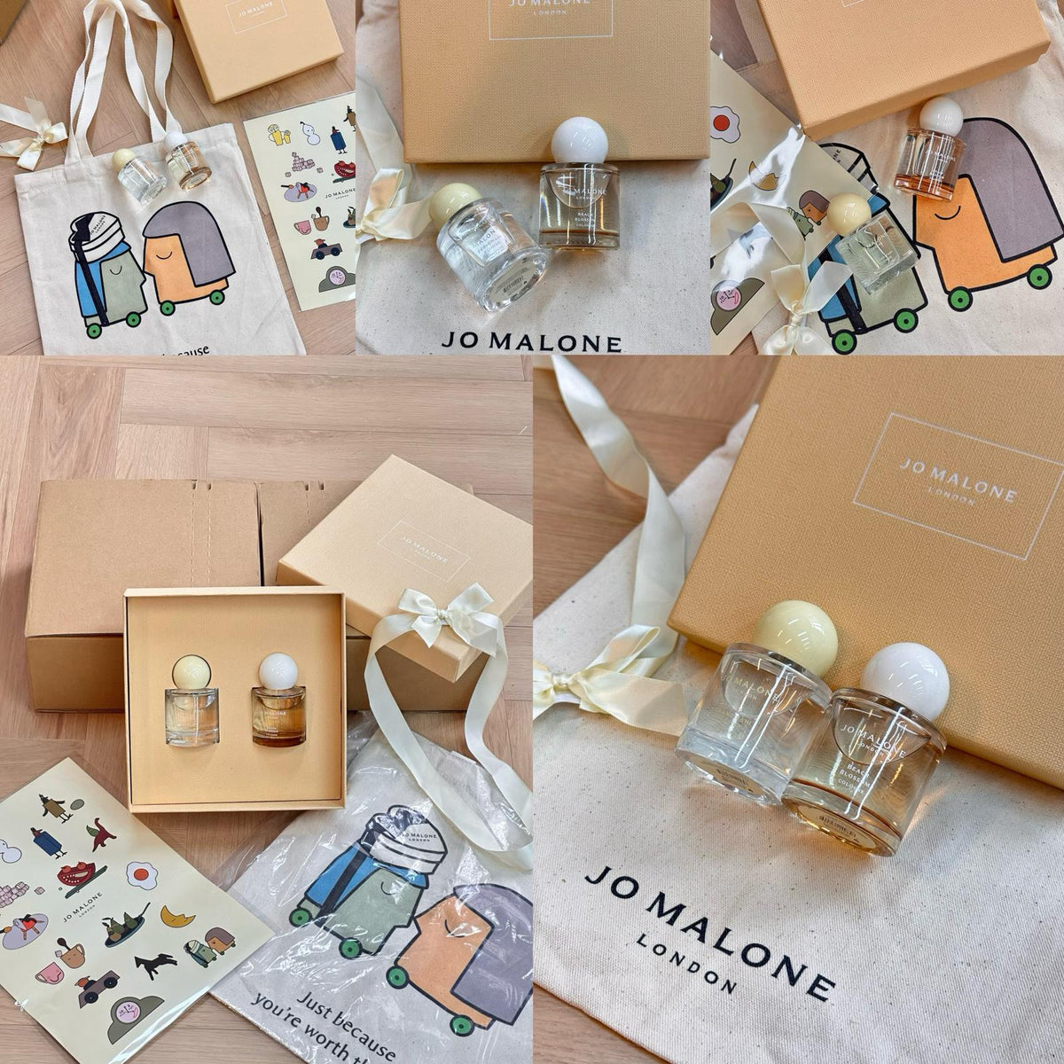 🌸Jo Malone •限量花開 限定禮盒🎁50ml*2 裡面贈品🎁托特帆布包！！貼紙！！ | 預訂約2-3星期 娉婷貿易公司 Exquisite Beauty Trading Company