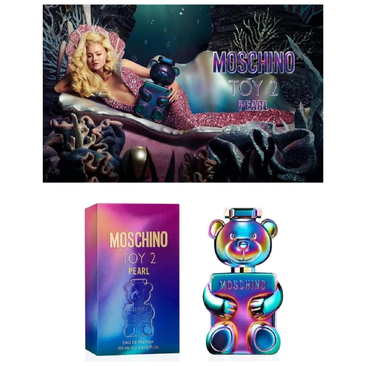 🌸🌈 Moschino 🌈 Toy 2 Pearl EDP 🌈 幻彩小熊珍珠淡香精 100ml | 預訂約2-3星期 娉婷貿易公司 Exquisite Beauty Trading Company