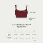 15/9截🌸🇹🇭The Flos Club Cassette Wide Ribbed Sports Bra (Cranberry) 新款新色 | 預訂約3-4星期 娉婷貿易公司 Exquisite Beauty Trading Company