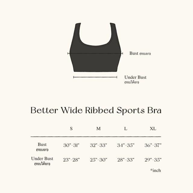 售完即止🌸🇹🇭The Flos Club Better Wide Ribbed Sports Bra | 預訂約3-4星期 娉婷貿易公司 Exquisite Beauty Trading Company