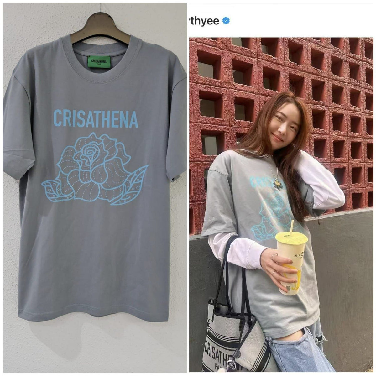 🌸香港現貨 Crisathena Rose T-Shirt | 預訂約5-7個工作天 娉婷貿易公司 Exquisite Beauty Trading Company