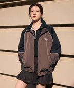 售完即止🌸🇰🇷Marithe COLOR-BLOCK HIGHNECK WINDBREAKER # MFG45FJK203 | 預訂約3-4星期 娉婷貿易公司 Exquisite Beauty Trading Company
