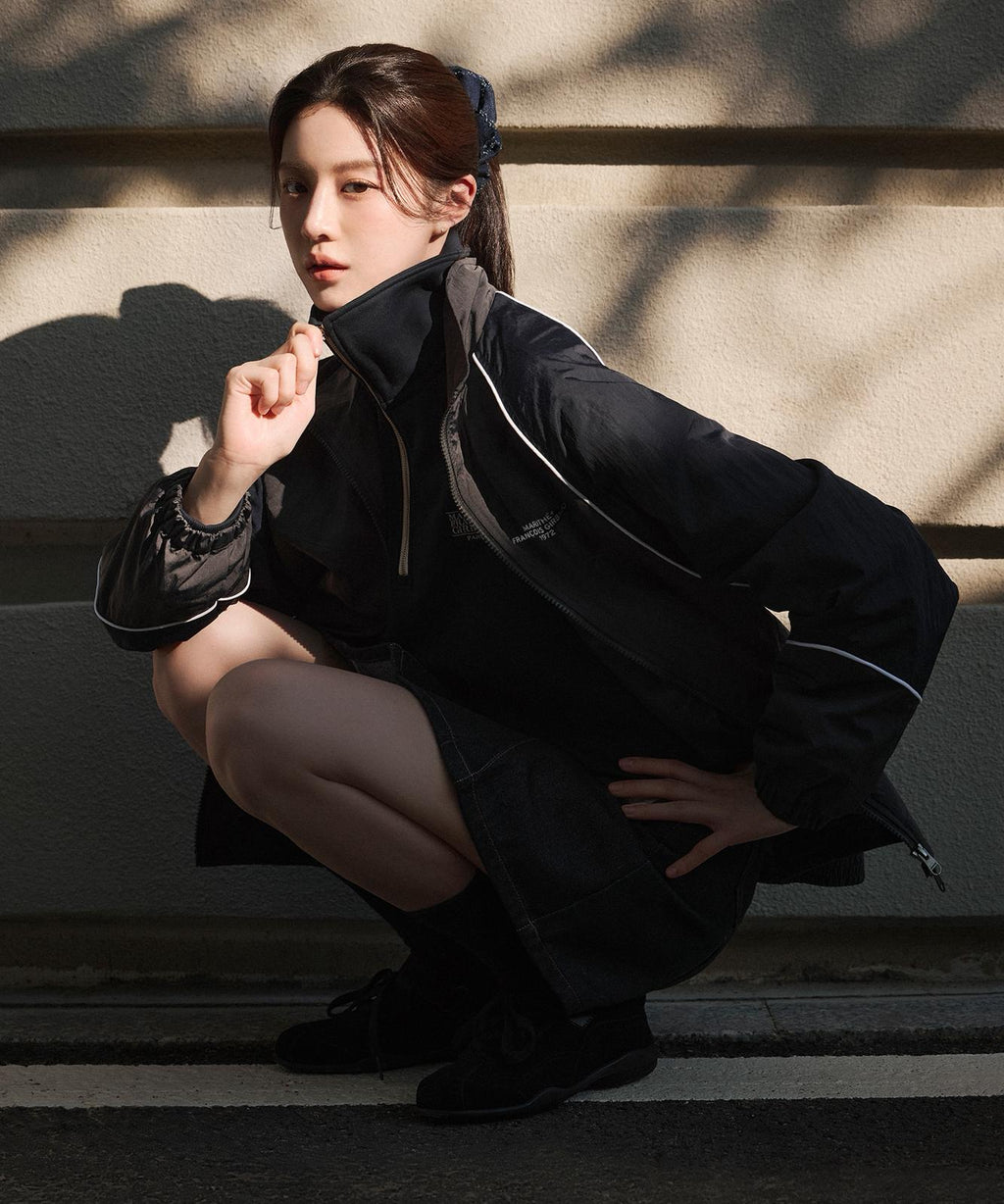 售完即止🌸🇰🇷Marithe COLOR-BLOCK HIGHNECK WINDBREAKER # MFG45FJK203 | 預訂約3-4星期 娉婷貿易公司 Exquisite Beauty Trading Company