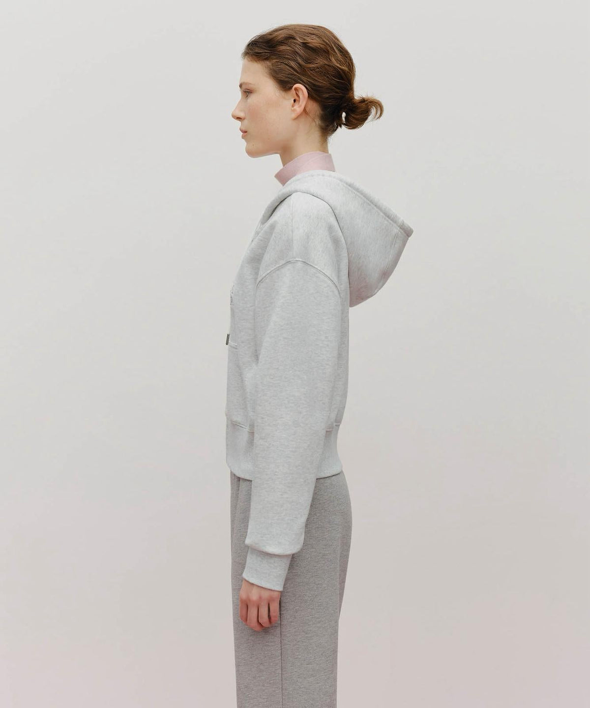 售完即止🌸🇰🇷Marithe W LACE APPLIQUE CROP HOODIE ZIPUP | 預訂約3-4星期 娉婷貿易公司 Exquisite Beauty Trading Company