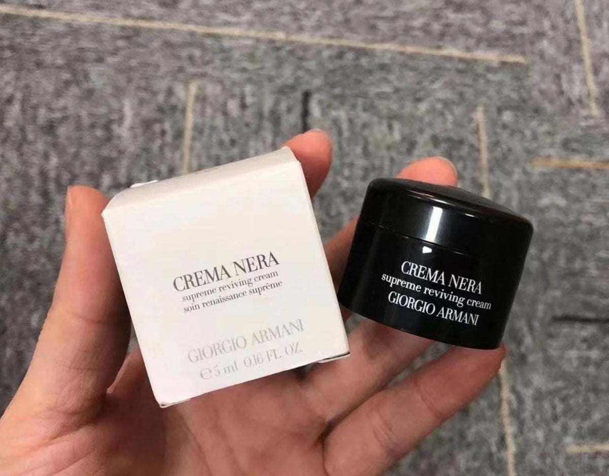 現貨🌸免稅正品 Armani 阿瑪尼黑曜石面霜5ml小樣*5 滋潤型 | 落單後約3-5個工作天寄出 娉婷貿易公司 Exquisite Beauty Trading Company