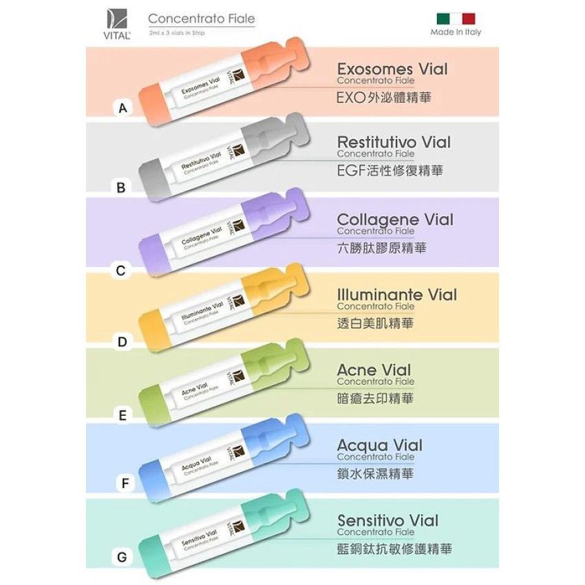 現貨🌸意大利 Vital 皇牌導入精華 (新包裝 12支裝) 美容院專用護膚品 | 落單後約3-5個工作天寄出&nbsp; 娉婷貿易公司 Exquisite Beauty Trading Company
