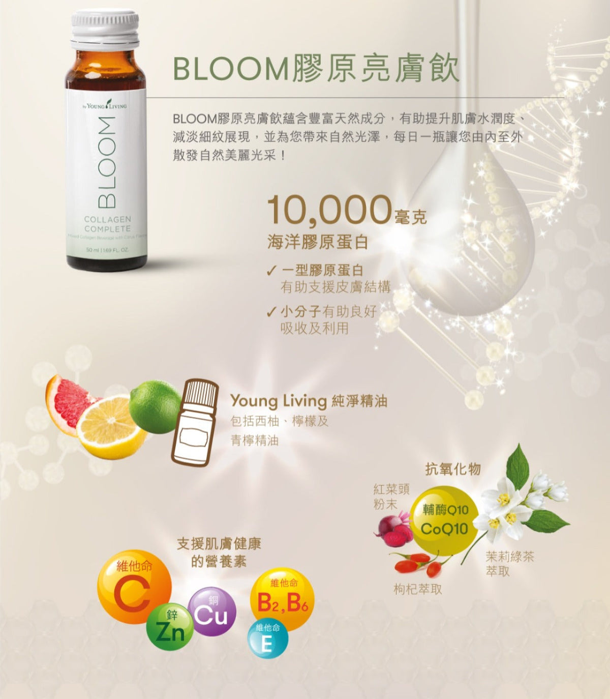 現貨🌸BLOOM 膠原亮膚飲 1盒10支 @50ML | 落單後約3-5個工作天寄出 娉婷貿易公司 Exquisite Beauty Trading Company