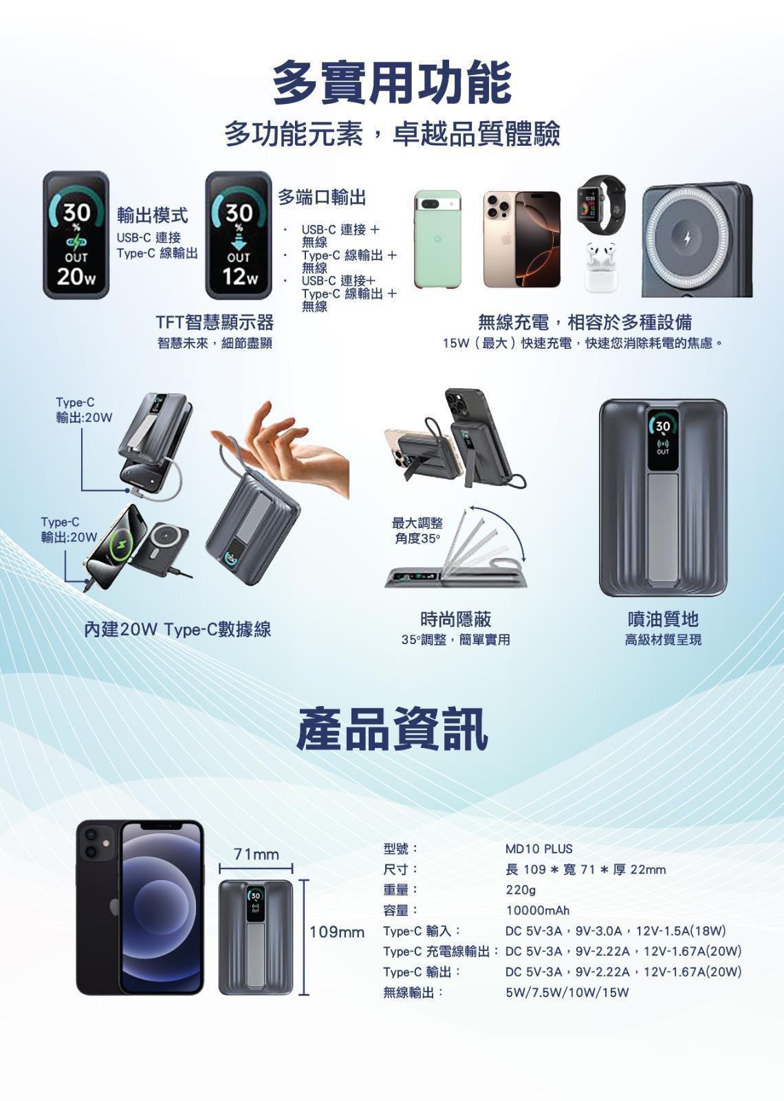 【24小時網站自助下單】🌸ARGO MULTI MAGPOWER 5-IN- 1 POWER BANK 2代 | 預訂約2-3星期 娉婷貿易公司 Exquisite Beauty Trading Company