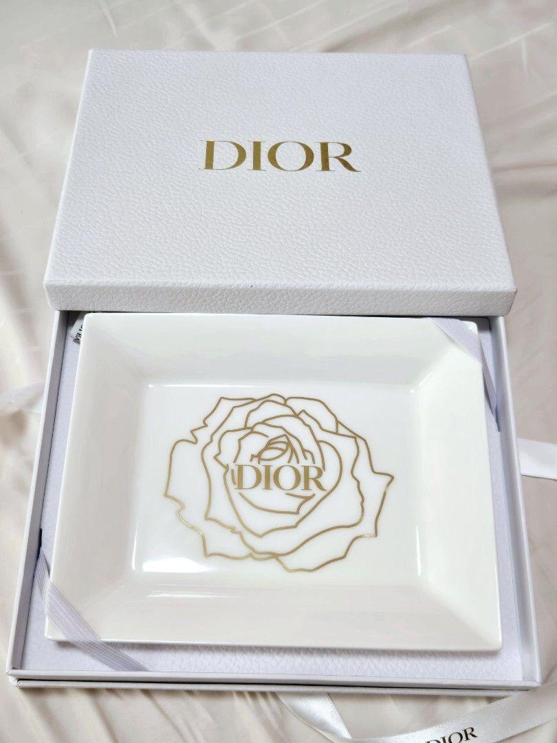 【24小時網站自助下單】現貨🌸品牌方正品正貨 CHRISTIAN DIOR 白玫瑰陶瓷盤子(有盒) | 落單後約5-7個工作天寄出 娉婷貿易公司 Exquisite Beauty Trading Company
